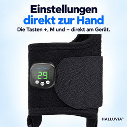 HALLUVIA – Nahaufnahme des Gehäuses und der Einstellknöpfe