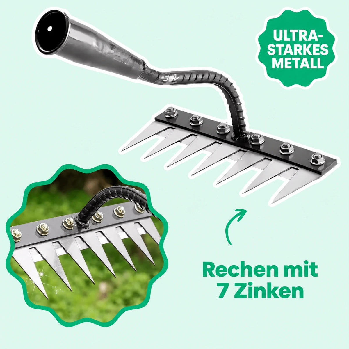 TERRAK™ – Multifunktionale Unkraut-Harke 🌱
