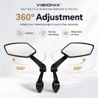 VISIONIX™ – 360° Bicycle Mirrors (2 Pieces)