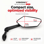 VISIONIX™ – 360° Bicycle Mirrors (2 Pieces)