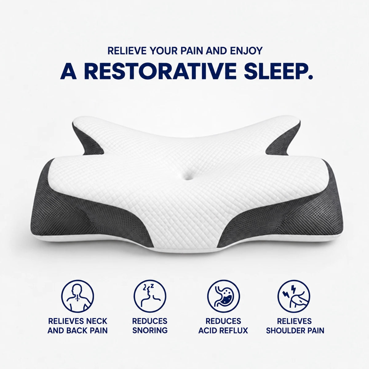 DORMILIA™ – Ergonomic Memory Foam Pillow