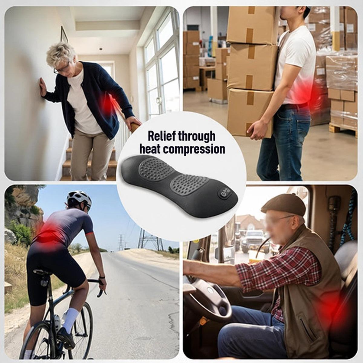 DORSÉA™ – 3-in-1 Lumbar Decompression & Massage Device
