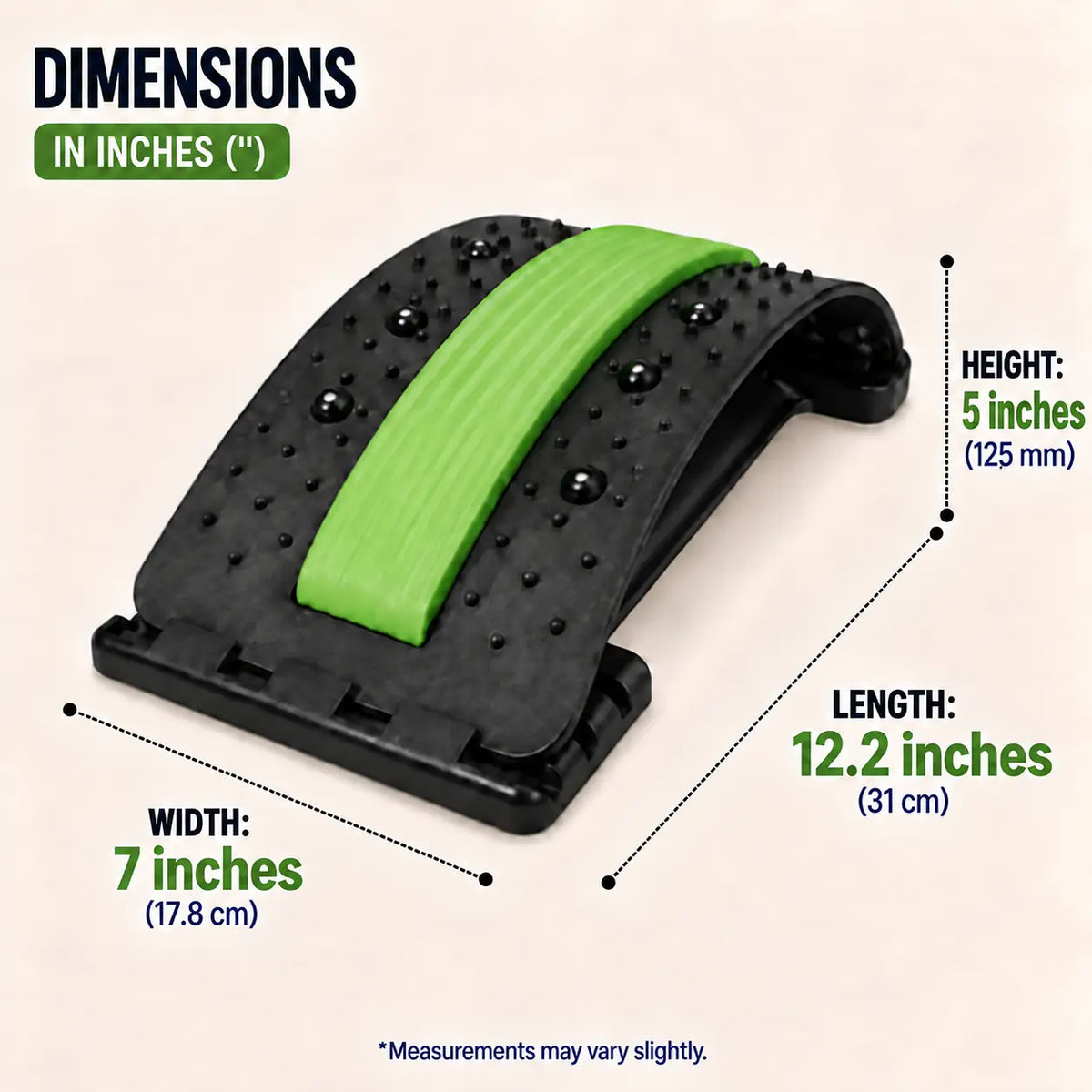 LUMBÉA™ – 3-in-1 Lumbar Stretching & Acupressure Stretcher