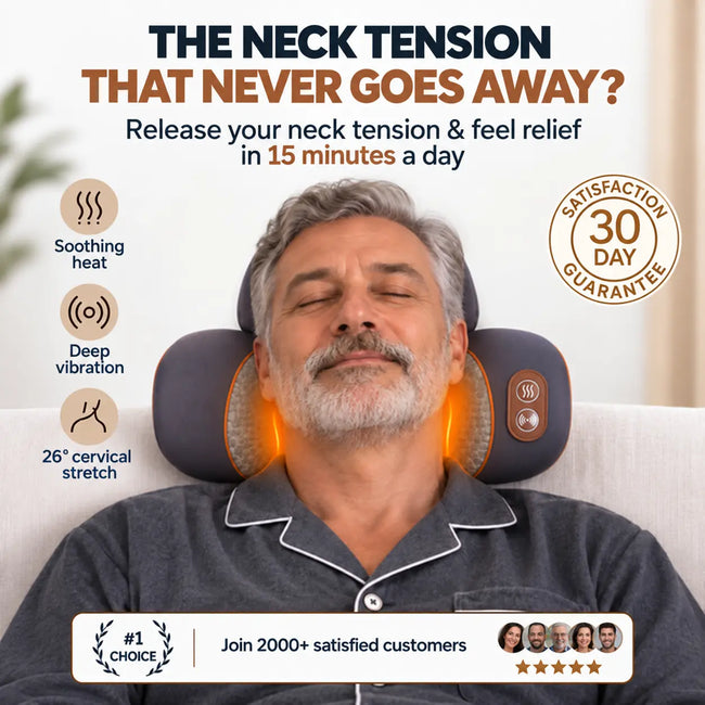 CERVEX™ – 3-in-1 Cervical Massager: Heat, Vibration & Stretching