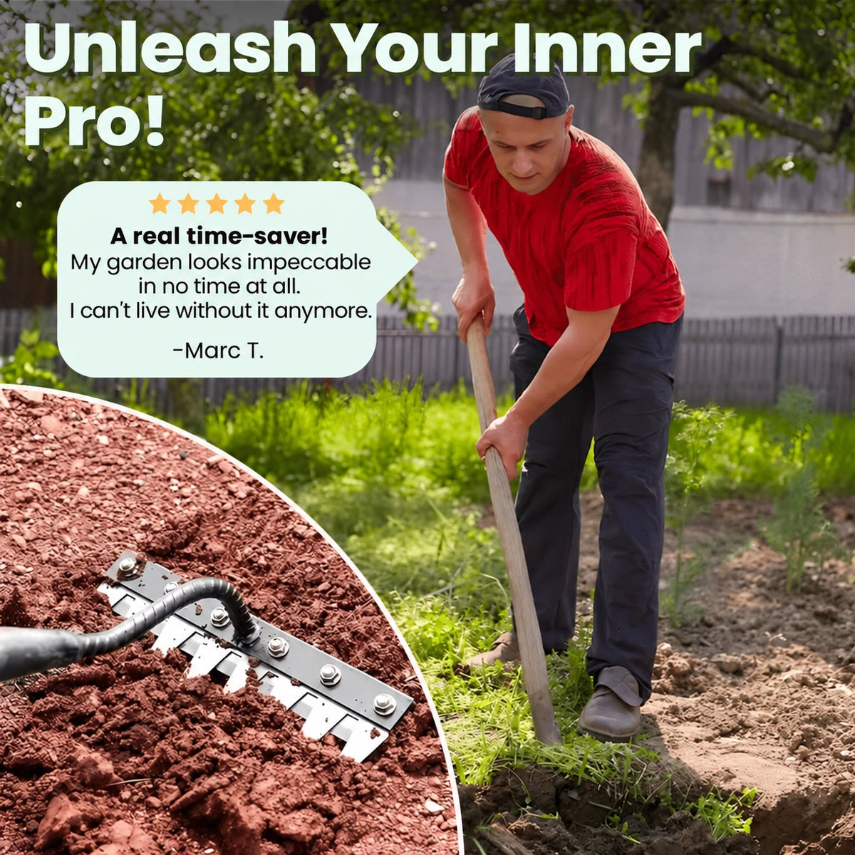 TERRAK™ – Multifunctional Weeding Rake 🌱