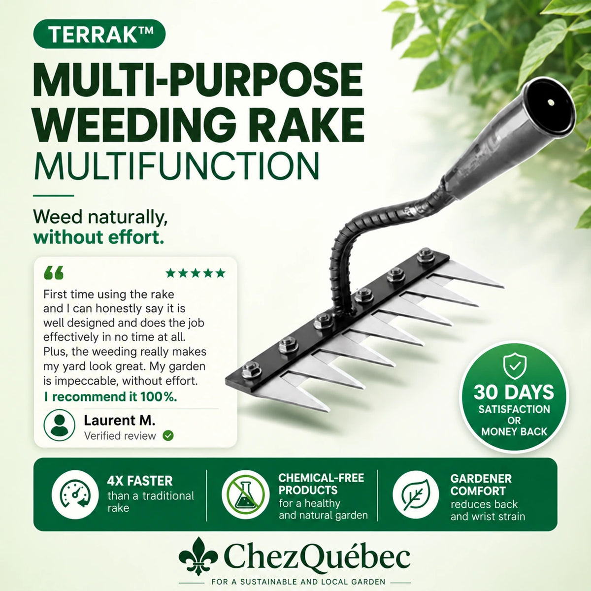 TERRAK™ – Multifunctional Weeding Rake 🌱