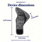 NEUROVIA™ — approximate dimensions: 14.76 × 3.54 × 1.18 inches