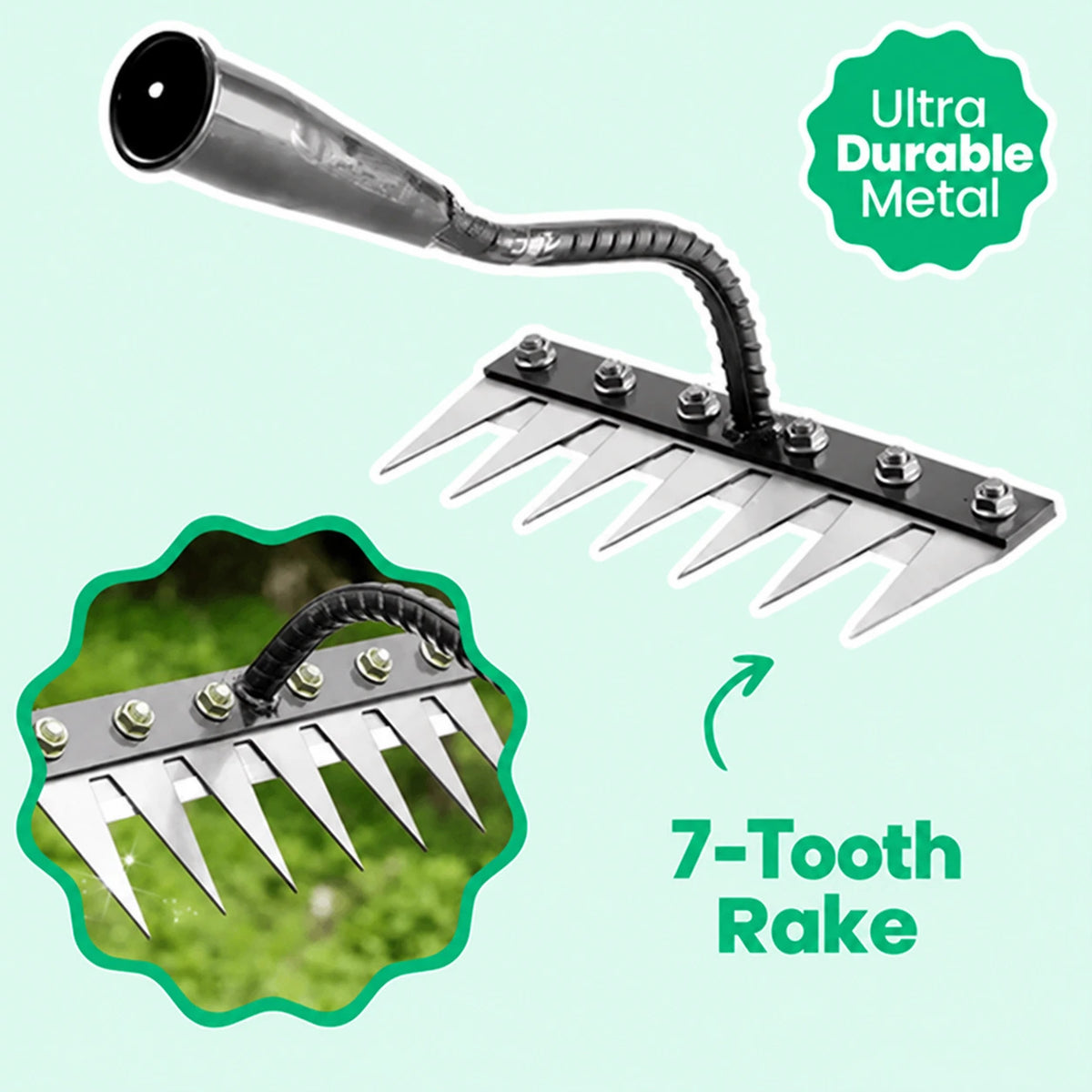 TERRAK™ – Multifunctional Weeding Rake 🌱
