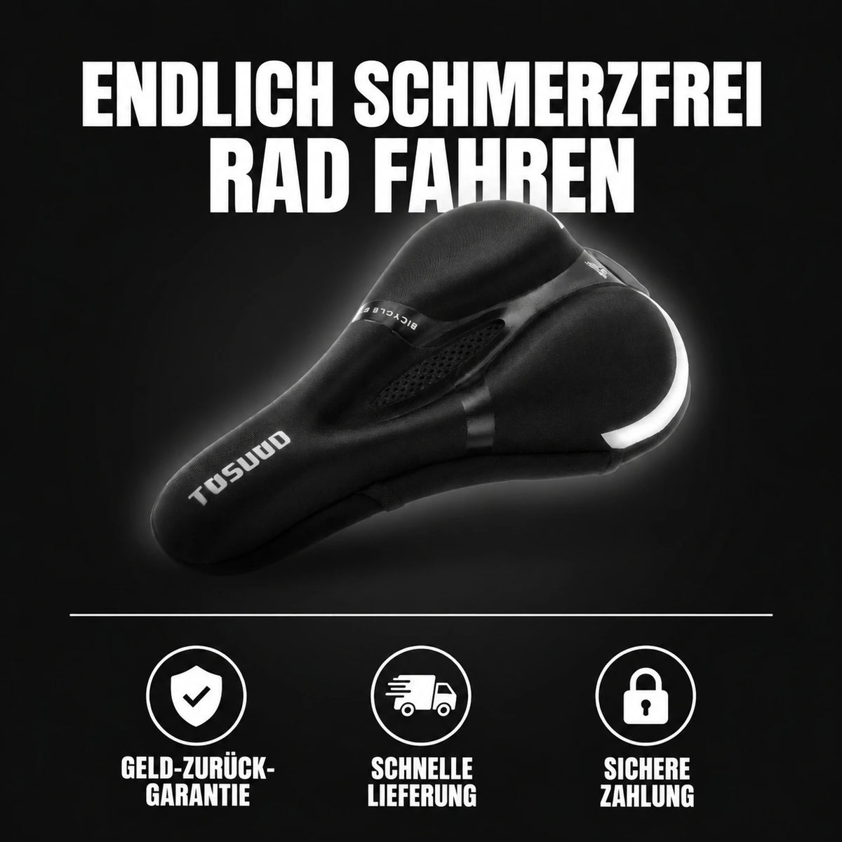 VÉLOCONFORT™ – Ergonomischer, schmerzfreier Sattelbezug 🚲