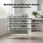 2-in-1-Bettdecke – weich, atmungsaktiv und waschbar – NUVELIA™