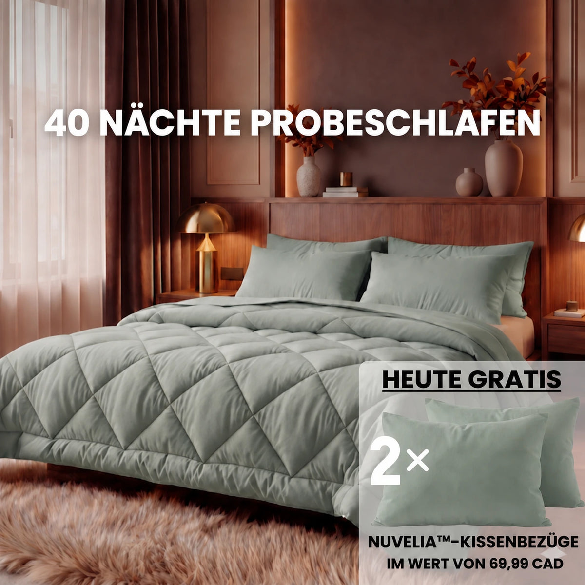 2-in-1-Bettdecke – weich, atmungsaktiv und waschbar – NUVELIA™