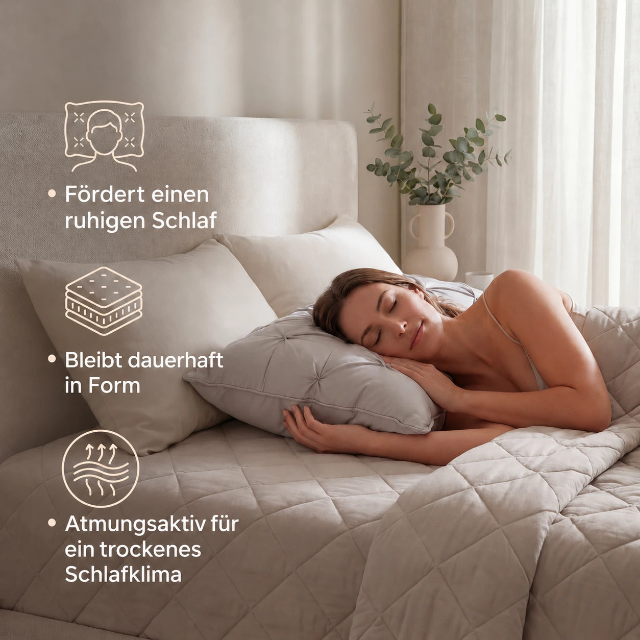NUVELIA™ waschbare und schnelltrocknende Bettdecke