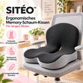 SITÉO™ – Ergonomisches Memory-Schaum-Kissen für langes Sitzen