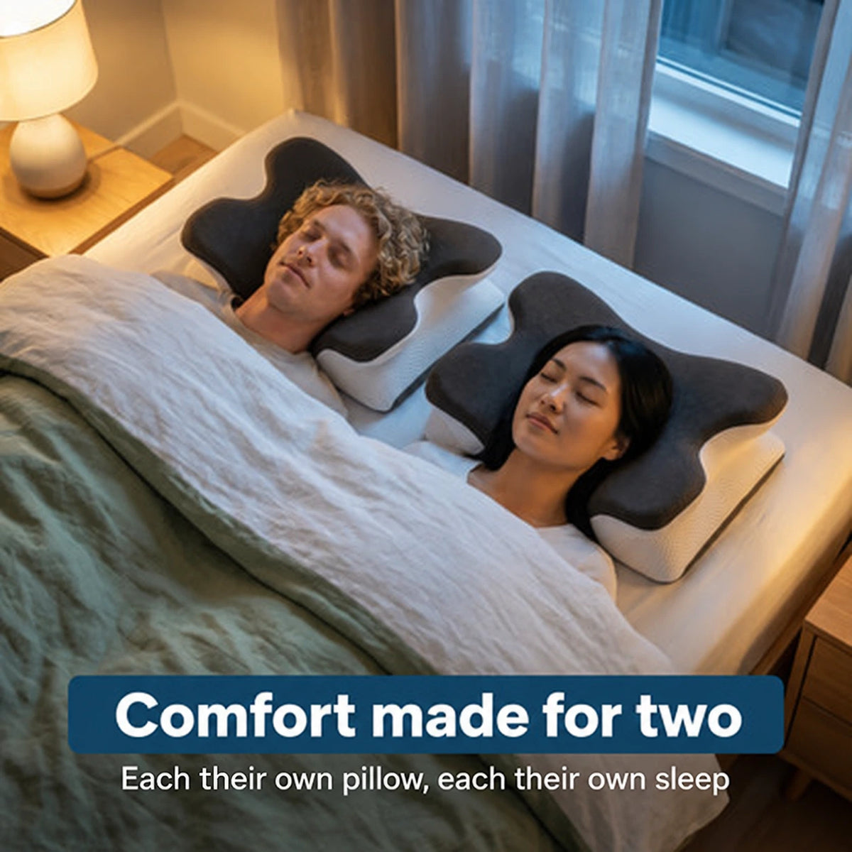 DORMILIA™ – Ergonomic Memory Foam Pillow