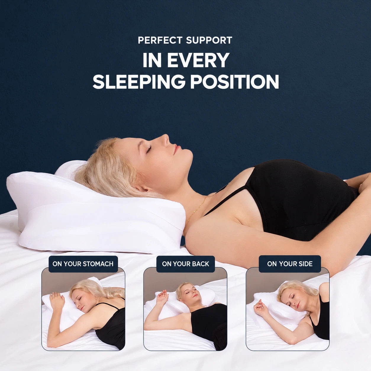 DORMILIA pillow for different sleeping positions