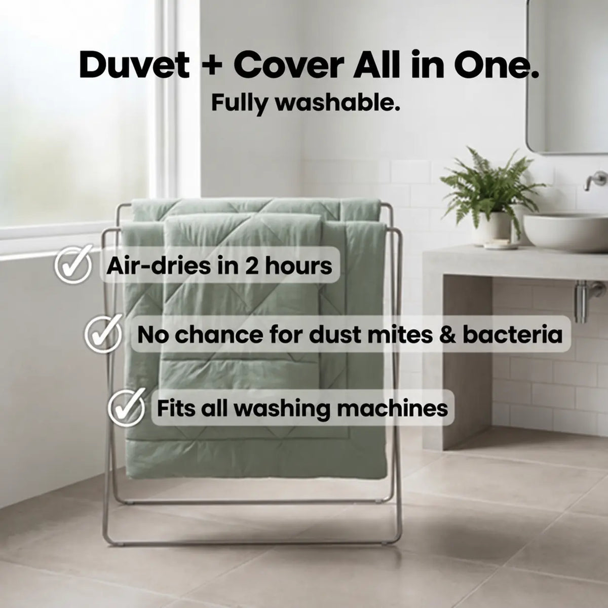 2-in-1 Soft, Breathable & Washable Duvet – NUVELIA™