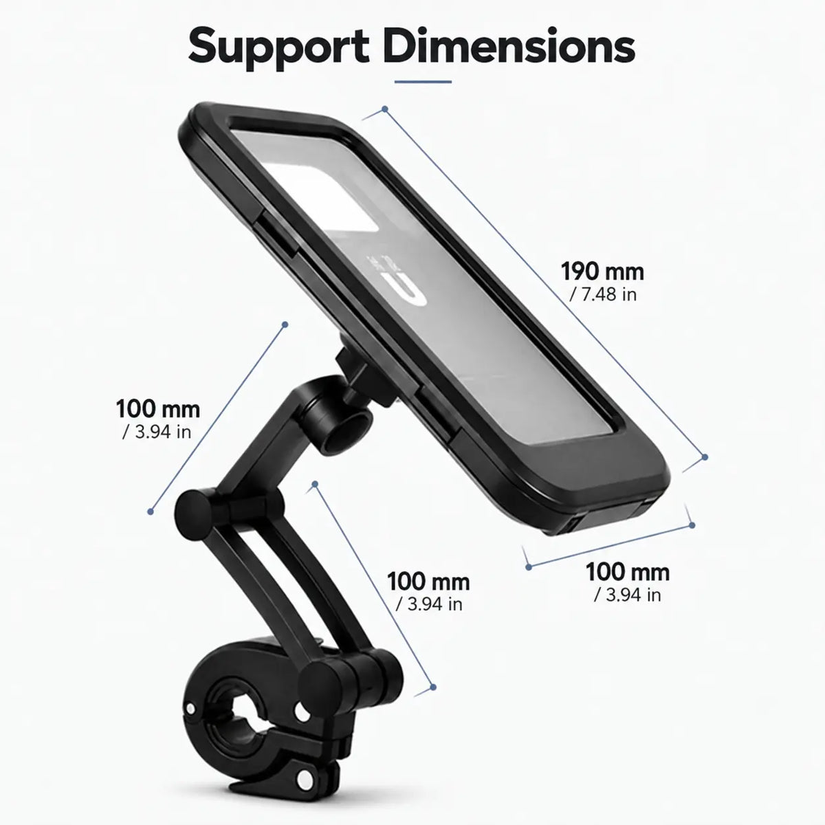 NAVIX™ – Stable & Adjustable Bicycle Smartphone Mount 📱🚲