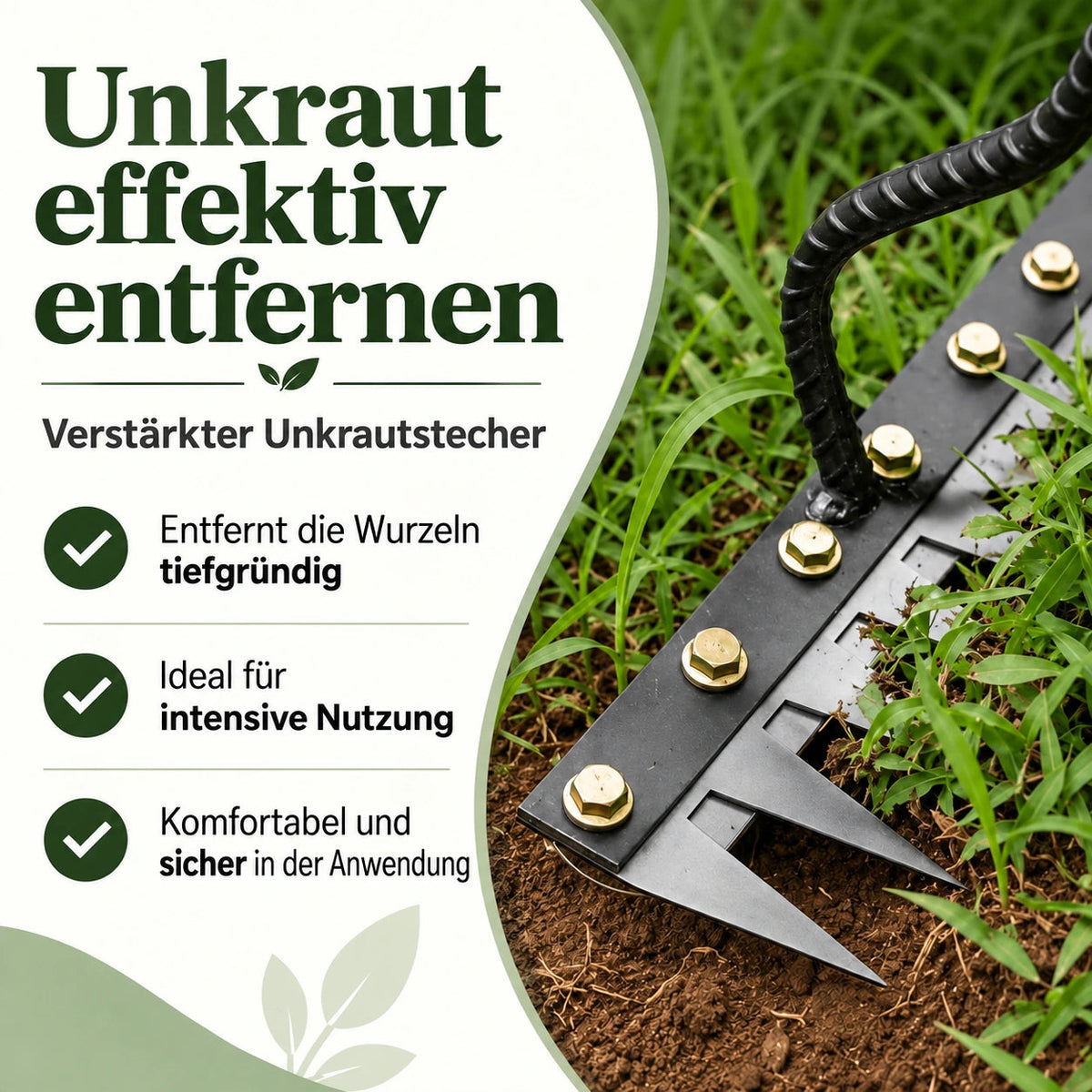 TERRAK™ – Multifunktionale Unkraut-Harke 🌱